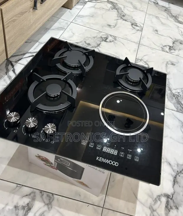 Premium Black Kenwood 60cm Built-in 3 Gas + 1 Electric Burner Hob · Photo 1