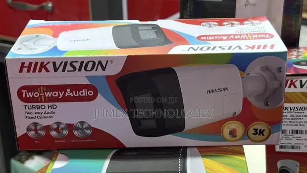 Hikvision Analog Camera 3k/5mp 2way Audio With Siren Ds-2ce16k0t-LPXTS · Photo 1