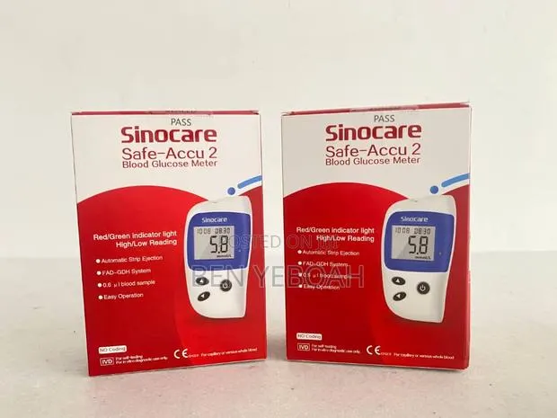 Sinocare Glucometer Machine With Its Stripes · Photo 1
