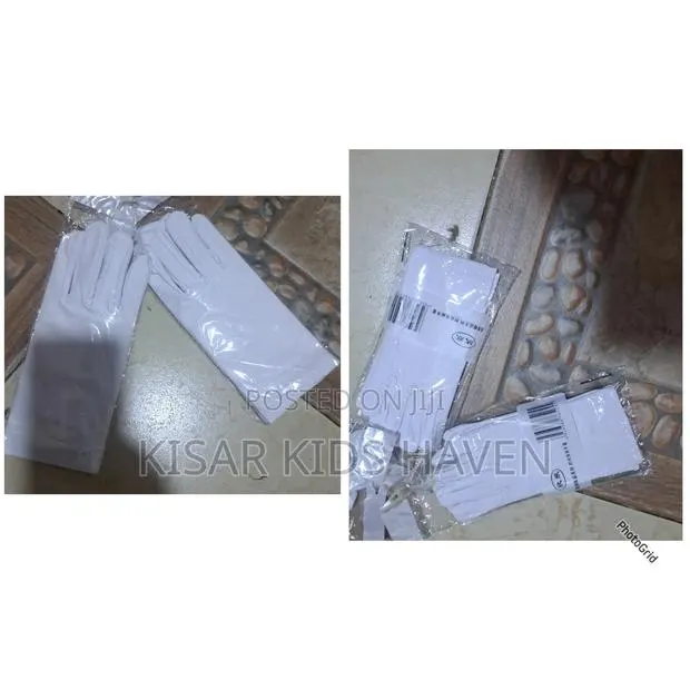 Kids Hand Gloves White 1 to 2 Years, 3 to 8 Years · Photo 1