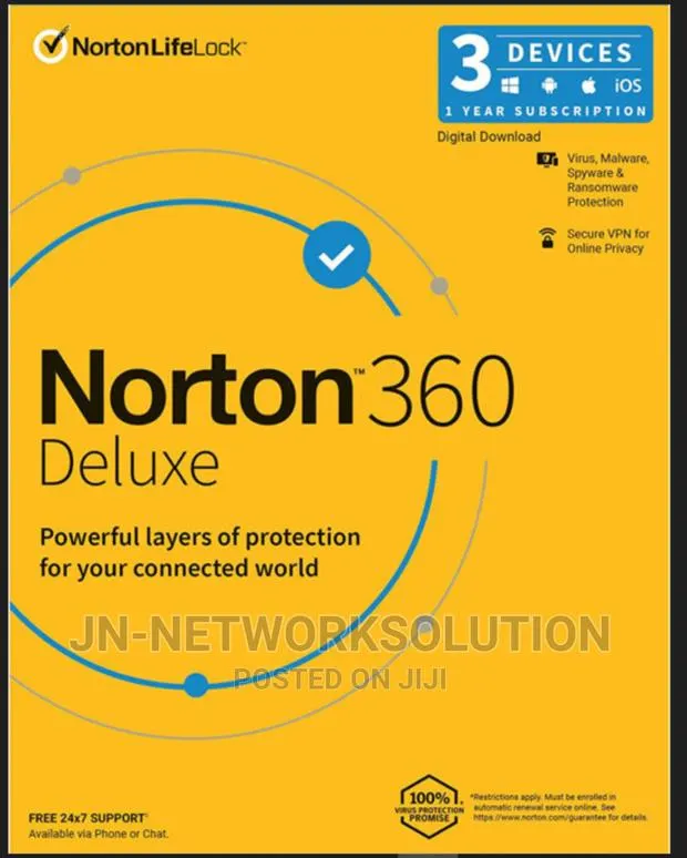 Norton 360 Deluxe 3 Devices 1 Year Windows/Mac/Android/Ios ( · Photo 1