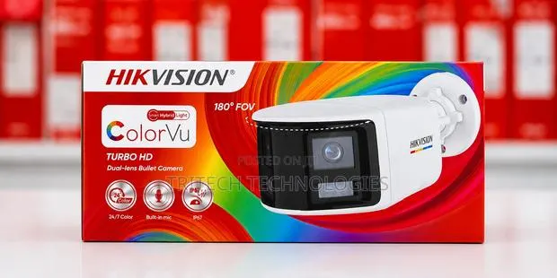 Hikvision Ds-2ce12kf3tp-DLS ColorVu Dual-Lens Fixed Bullet Camera · Photo 1