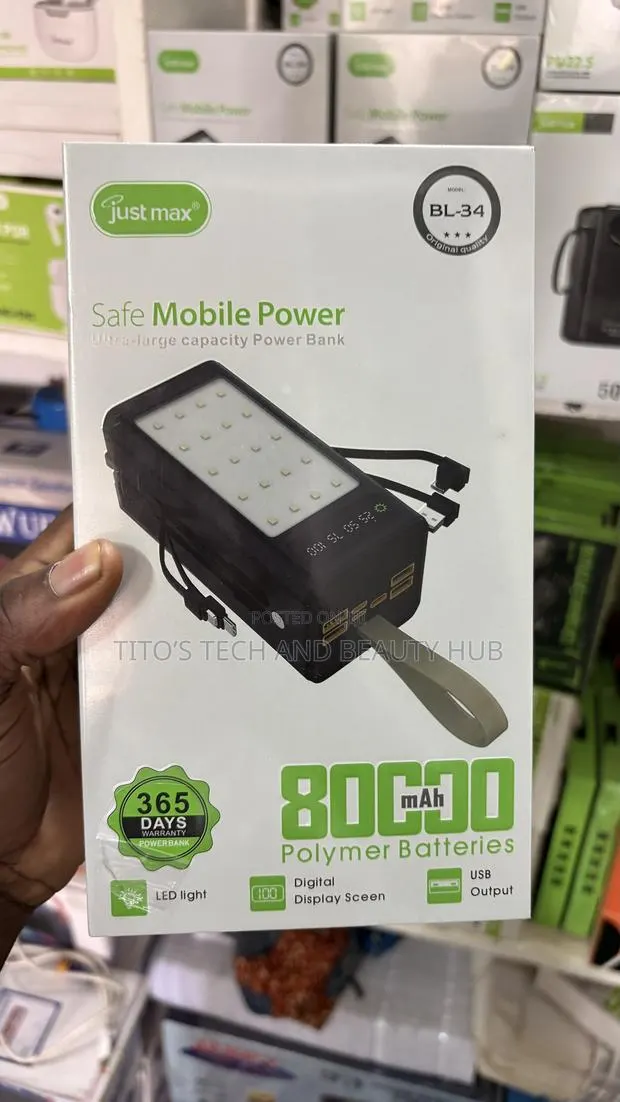 80000mAh Power Bank With Light · Photo 1