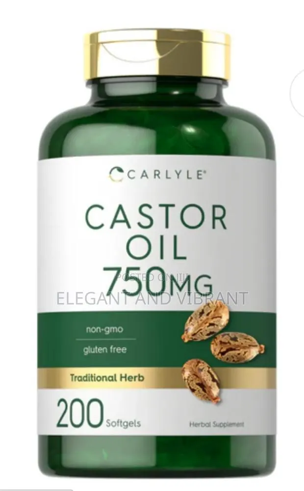 Castor Oil Capsules 200 Soft Gel · Photo 1