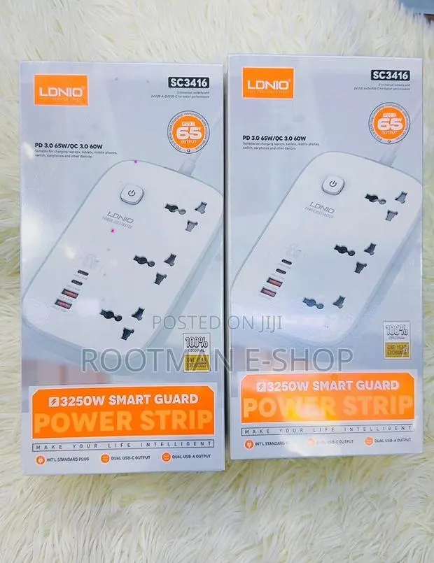 LDNIO Power Socket PD 3.0 SC3416(2M X 65W) - White · Photo 1