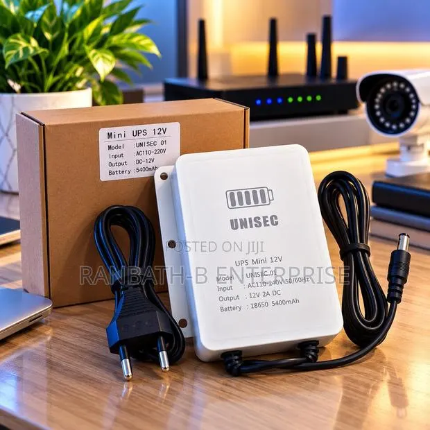 UNISEC Mini UPS 12V – Reliable Backup Power for WiFi Routers · Photo 2