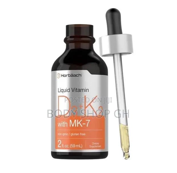 Horbäach Vitamin D3 Liquid Drops | With Mk7 | 2 Fl Oz | · Photo 1