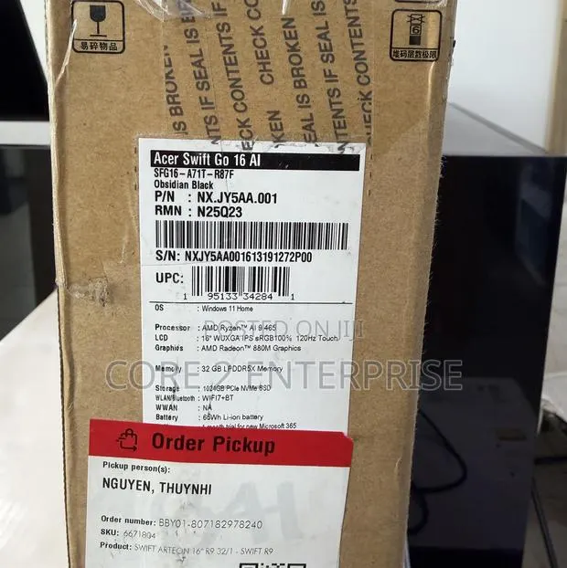 New Laptop Acer 32GB AMD Ryzen 9 SSD 1T · Photo 1