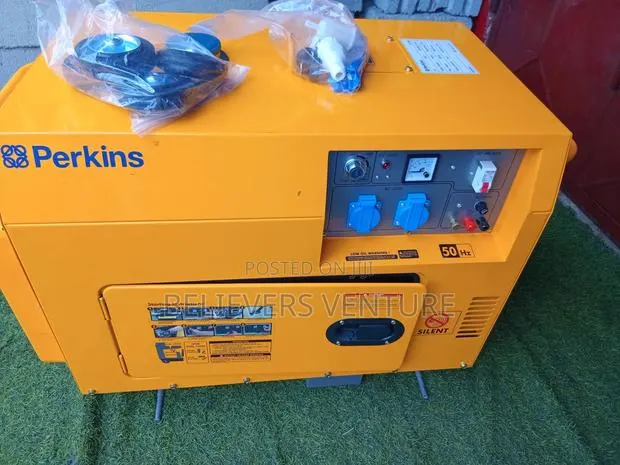 Yellow Single Phase Generator Perkins House Generator 10kva · Photo 1