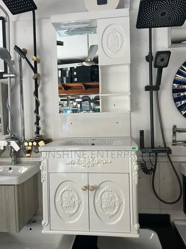 Wash Hand Cabinet Basin- All White · Photo 1