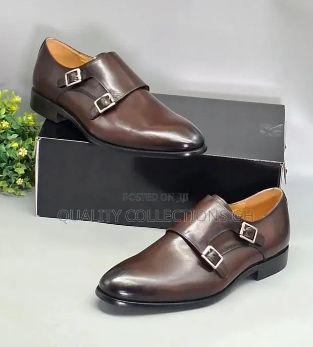 Quality Coffee Brown Leather Shoe · Photo 1