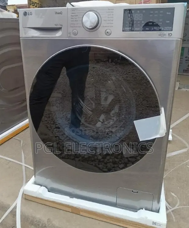 LG 10.5kg/7kg Turbo Wash Dry Smart Thinq Washing Machine F4v5rgp2t · Photo 1