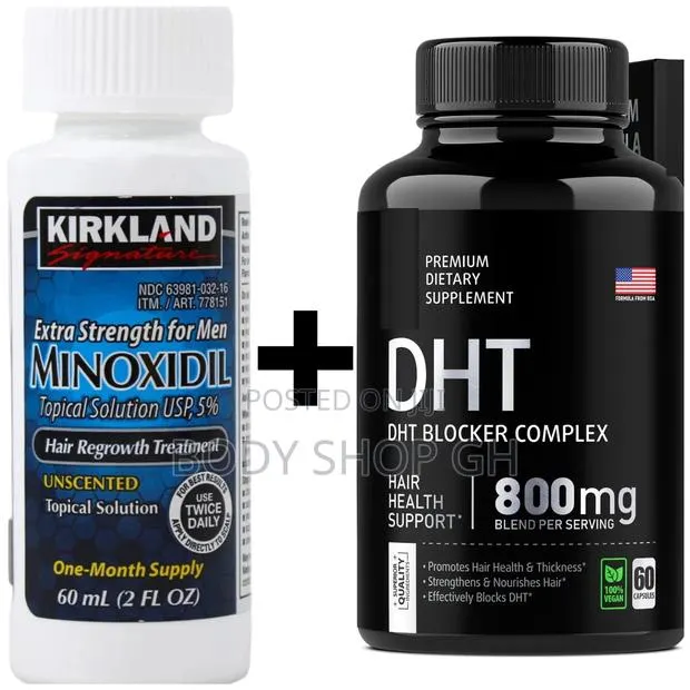 Baldness / Receding Hairline Pack ( Minoxidil DHT Blocker) · Photo 1