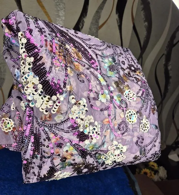 Lightweight Sequin Net Lace With Multi Tonal Sequin Designs · Photo 1