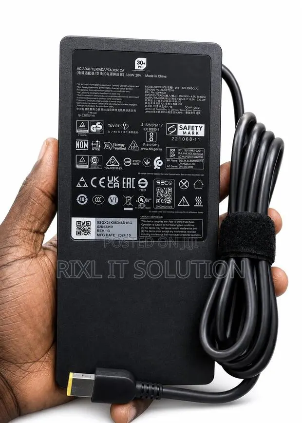 Original Lenovo Legion 330W Charger Yellow Slim Tip 20V 16.5A · Photo 1