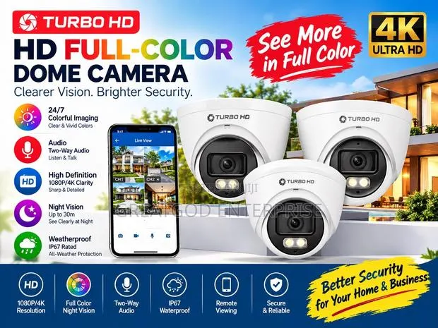 Hikvision Turbo HD Full-Color Dome Cameras · Photo 1