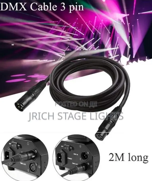 DMX Cables for Stage Lights [2 Meters] · Photo 1