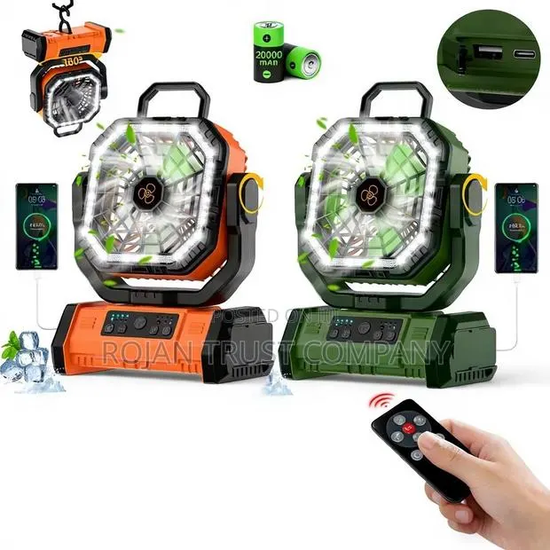 Rechargeable Fan With Led Light · Photo 1