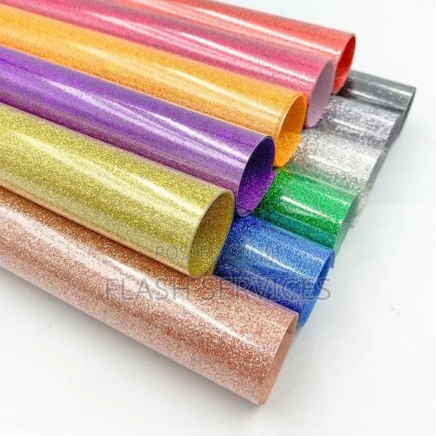 Glitter Holographic Heat Transfer Vinyl (Roll 30cm*50cm) · Photo 1