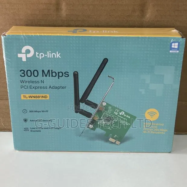 Tp-link 300mbps Wireless Pci Express Adapter Tl-wn881nd · Photo 1
