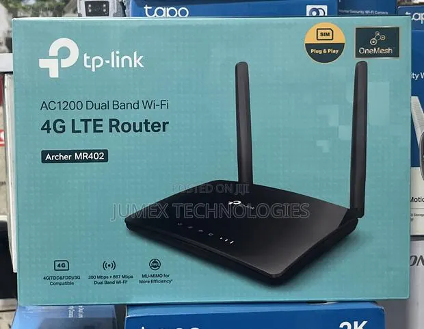 TP-Link Ac1200 Dual Band Wi-Fi 4g Lte Router Sim Archer Mr402 · Photo 1