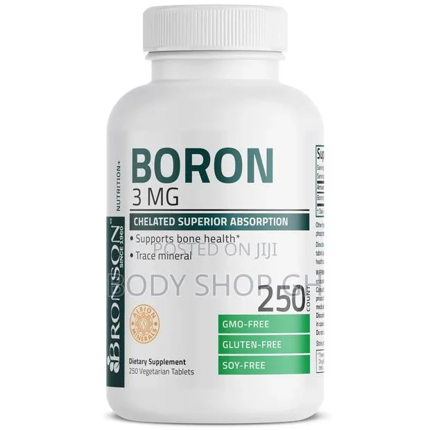 Bronson Boron 3 Mg Chelated Superior Absorption - 250 Tablets · Photo 1