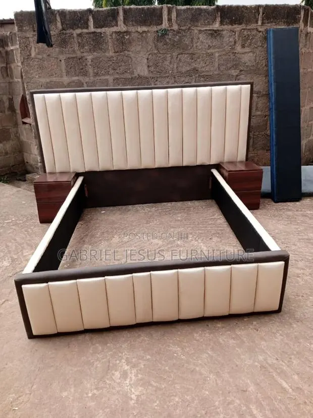 King Size Bed Frame With Nightstand · Photo 1
