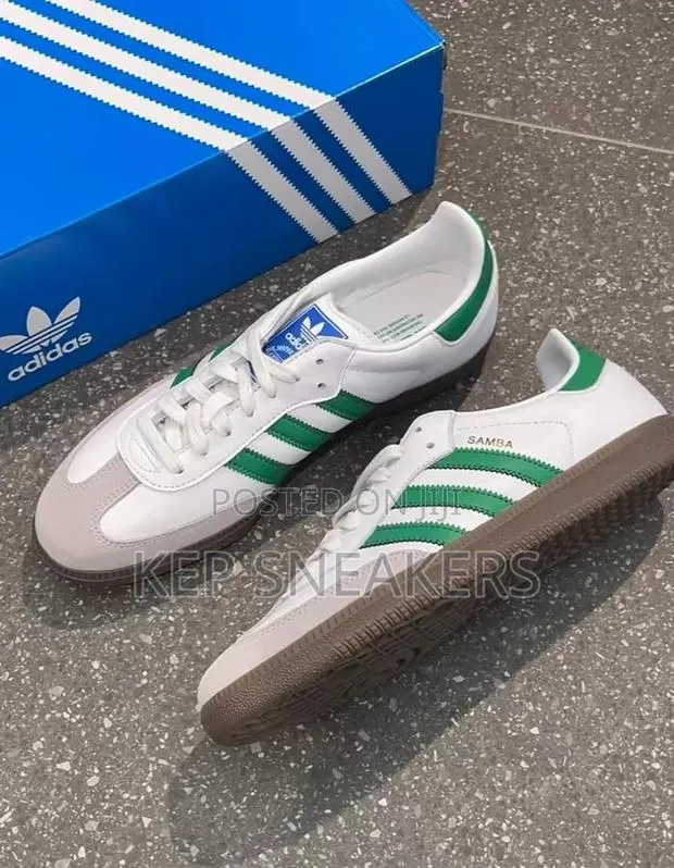 Adidas Samba Og White And Green · Photo 1