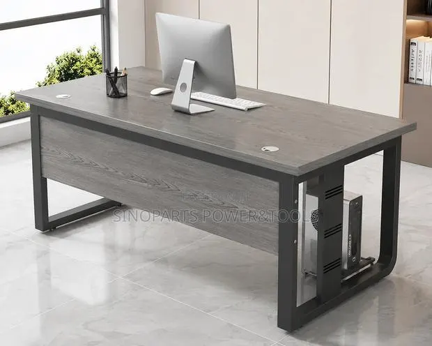 Modern Office Desk 120x60cm With CPU Holder · Photo 1