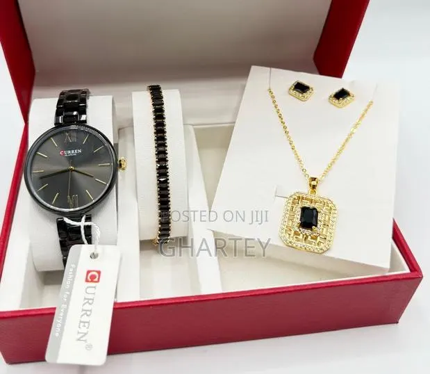 Unique Black Silver Design Ladies Luxury Set · Photo 1