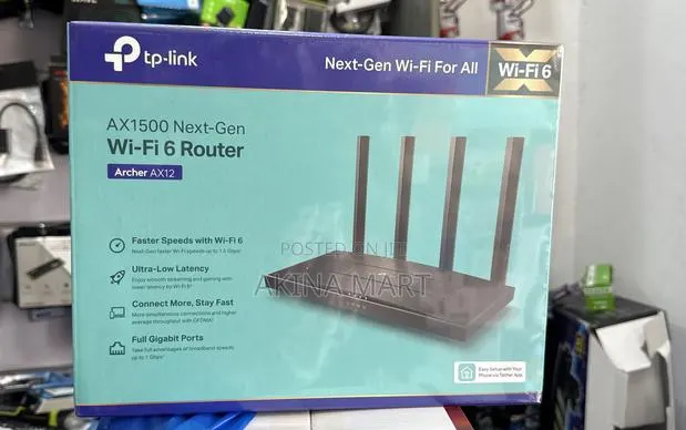Archer Ax12 Tp-Link Wi-Fi 6 Router Next-Gen Ax1500 Tp Link Router · Photo 1