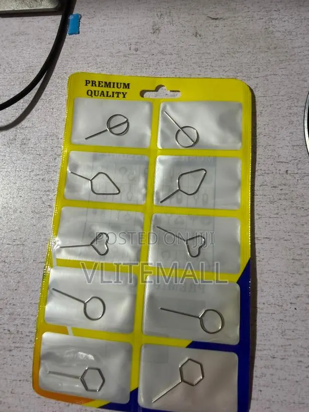 10-Piece Pack of Metal Sim Card Removal Tools · Photo 1