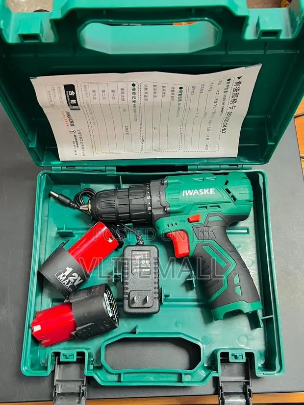 IWASKE Hand Electric Drill 12v Lithium Battery · Photo 1