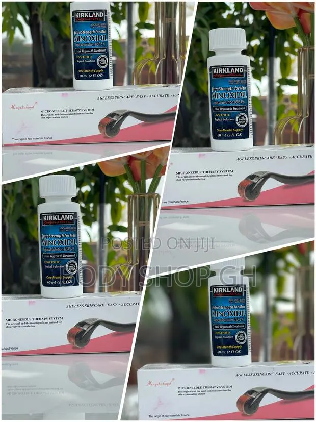 Kirkland Minoxidil + Derma Roller for Beard and Hairline Fix · Photo 1