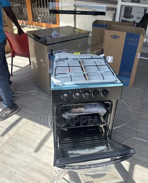 Lovely Design Midea Freestanding 4 Gas Burner With Grill(Black) · Photo 1