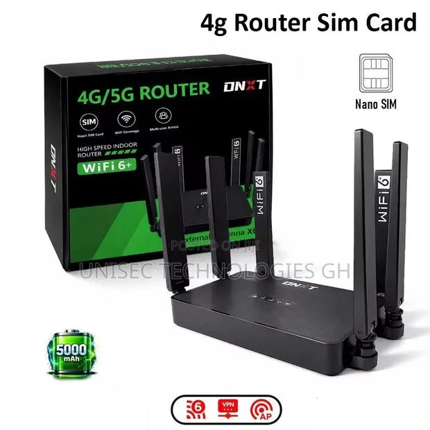 Rechargeable Wifi 6+ 4g Sim Universal Router (All Networks) · Photo 1