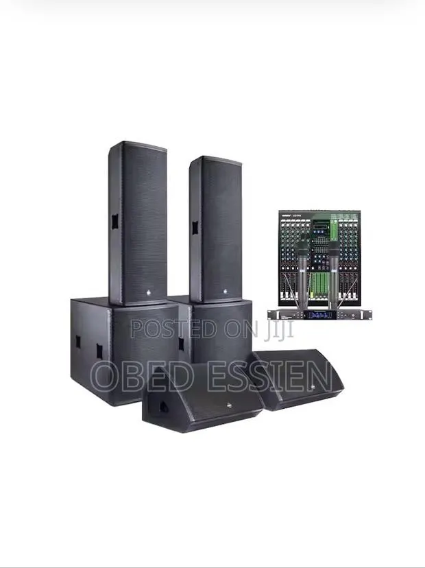 A Set Of Speakers And Amplifiers