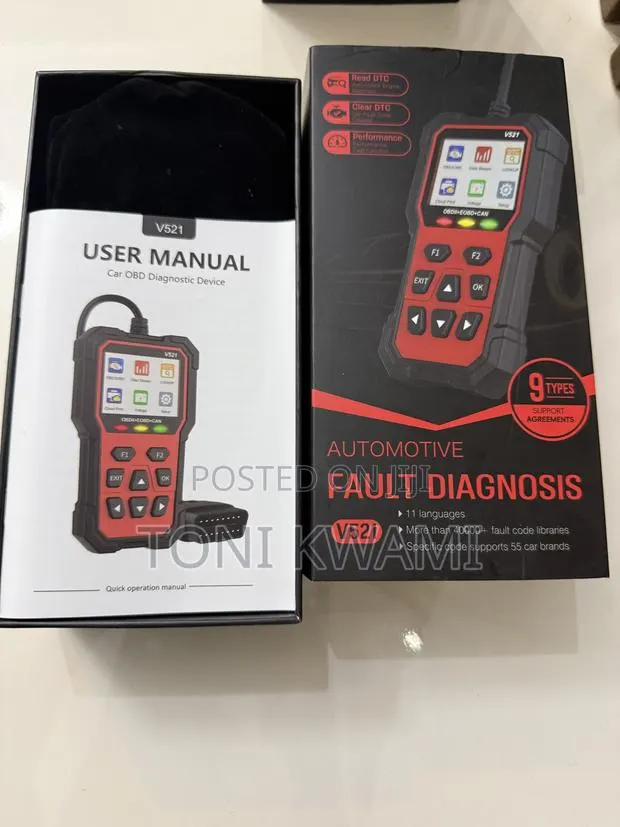 V521 OBD2 Car Diagnostic Scanner – Check Engine Code Reader & Eraser · Photo 1