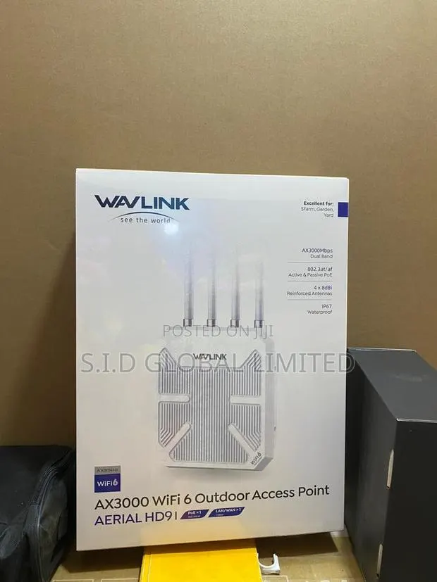 Connect With Wavlink Ax3000 Wifi 6 Outdoor Access Point Hd9 I-4x 8dbi · Photo 1