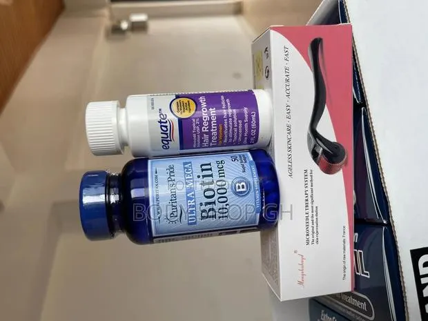 Biotin + Derma Roller +Equate Minoxidil for Women · Photo 1