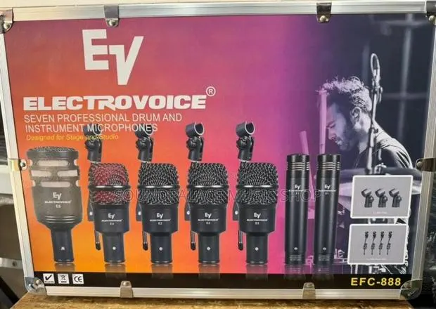 Electro-Voice EFC-888 7-Piece Professional Drum Microphone Kit/Set · Photo 1
