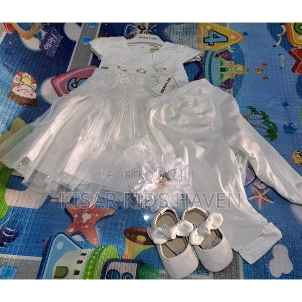 Good in My Christening Dress With Shoe and Hairband 0 to 3m · Photo 1