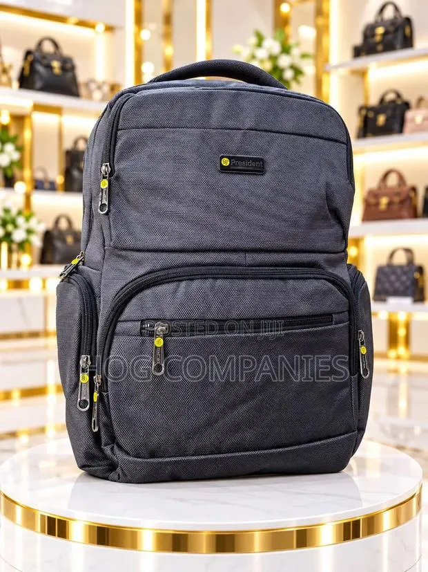 17' Travel Laptop School Bag Plain Backpack - Fast Delivery in 2hrs · Photo 1