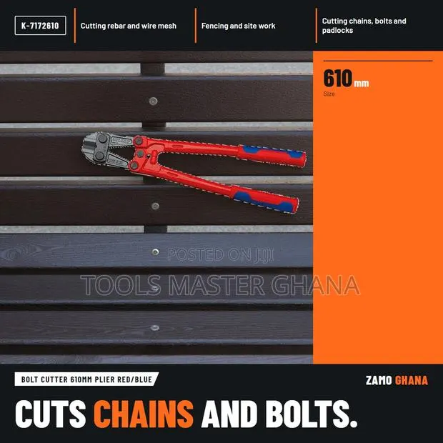Bolt Cutter 610Mm Plier Red/Blue - K- · Photo 1