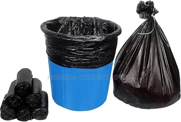 80 Liters Trash Bag Black (Medium) 180 Pieces · Photo 1