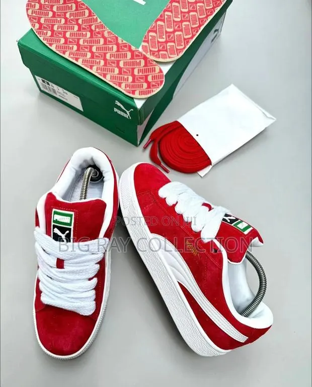Puma Suede Red and White · Photo 1