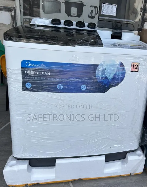 Accurate White Midea 12kg Semi Auto Twin Tub Washing Machine · Photo 1