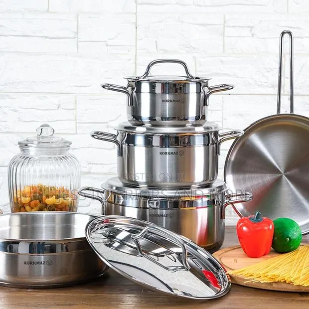 Stainless Steel 9 -Piece Cookware Set(Korkmaz Alfa) · Photo 1