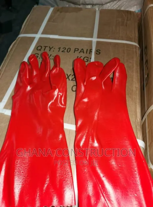 Double Coated PVC Gloves Red.High Quality!! · Photo 1