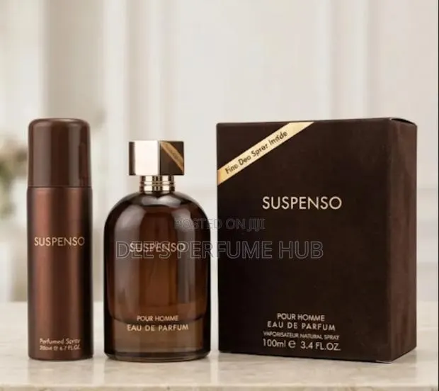 Fragrance World Suspenso Pour Homme EDP (100ml) + Free Deodorant Spray · Photo 1